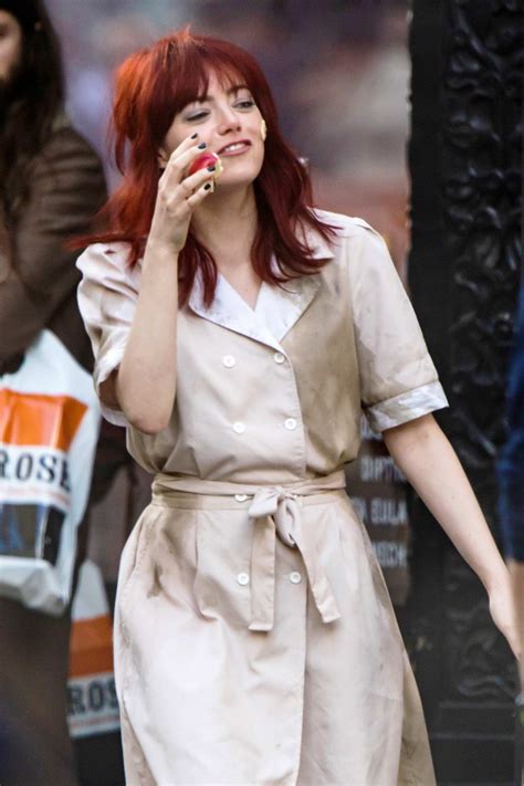 The actress is almost unrecognizable as the iconic villain. emma stone spotted on the set of her upcoming movie ...