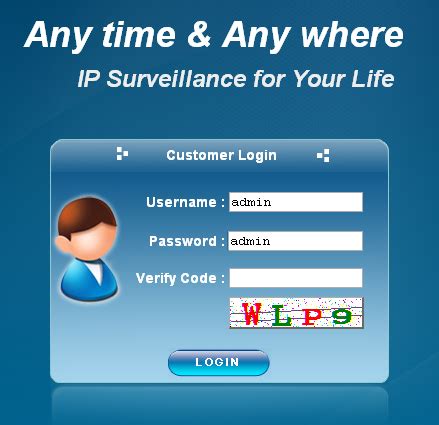 Enter the username & password, hit enter and now you should see the control panel of your router. Computer Stuff and Such: Any time & Any where IP Surveillance for Your Life default password