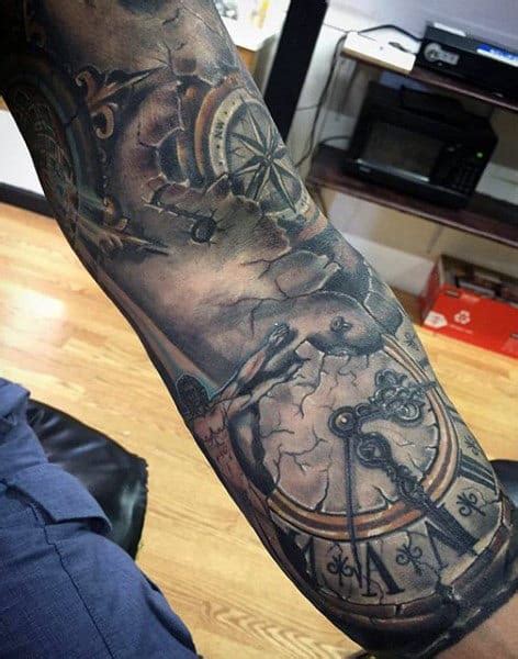 Top 80 Mind Blowing Clock Tattoos 2021 Inspiration Guide