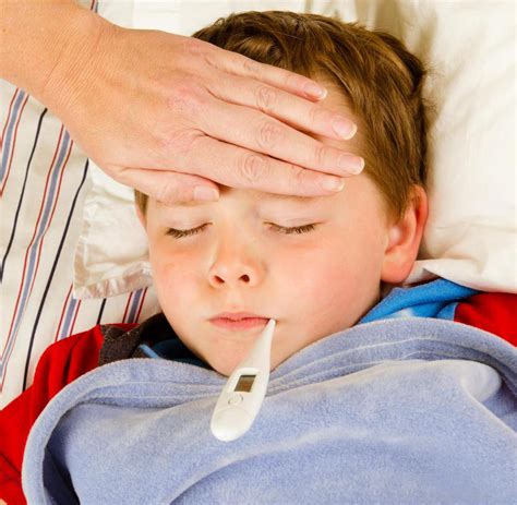 Sick Child In Bed With Temperature0 Immune Deficiency Foundation