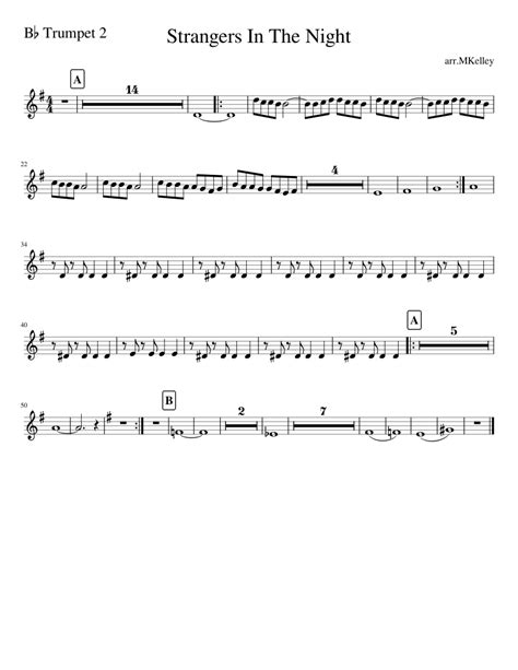 If you have any specific feedback about how to improve this music sheet, please submit this in the box below. Strngers In The Night Bb Trumpet 2 Sheet music for Trumpet | Download free in PDF or MIDI ...