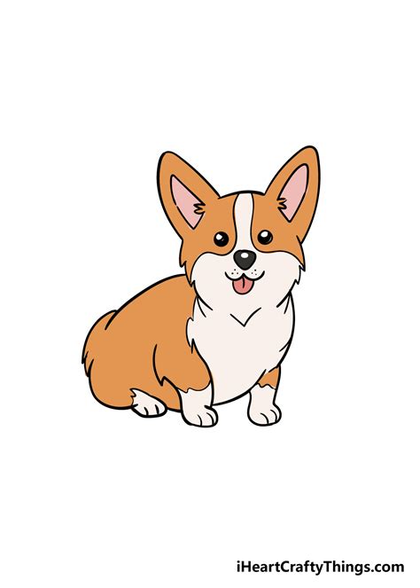 Corgi Drawing How To Draw A Corgi Step By Step