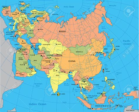 Elabora En Tu Cuaderno Un Mapa Politico De Eurasia Y Pinta Los Bloques