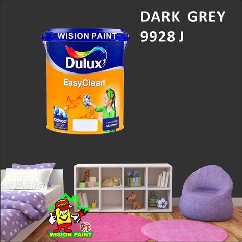 People interested in dulux easy clean also searched for. DARK GREY 9928 J ( 5L ) ICI DULUX EASY CLEAN / EASYCLEAN ...