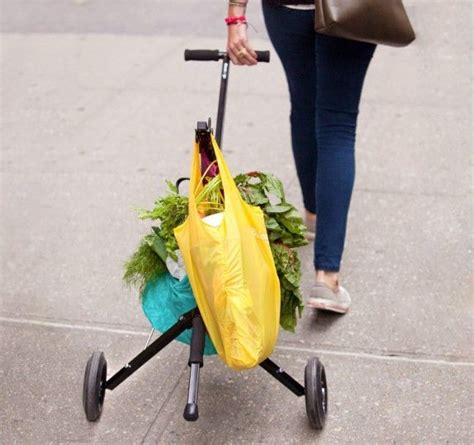 Folding Shopping Bag Carrier Up To 70 Lbs