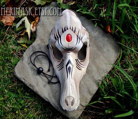 Leather Wolf Skull Mask By Merimask On Deviantart Wolf Skull Leather