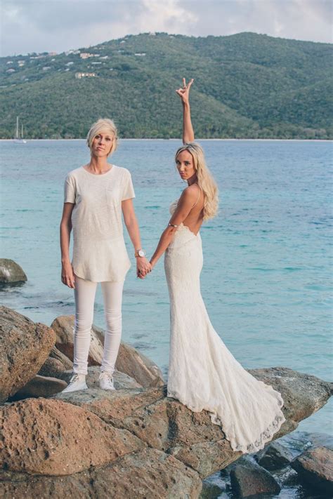 Cassie And Kayla Virgin Islands Lesbian Wedding Lesbian Wedding Rings Lgbt Wedding Same Sex