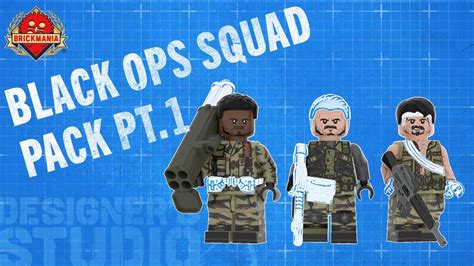 Black Ops Squad Pack Pt 1 Brickmania Designers Studio Youtube