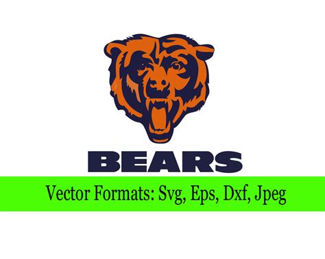Chicago Bears SVG File Vector Design In Svg Eps Dxf And Jpeg Format For Cricut And