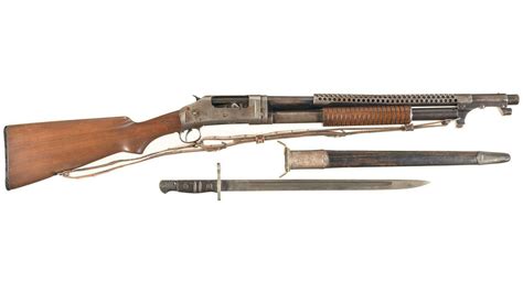 Winchester Model 97 Trench Gun Omaha Police Marked Bayonet Rock