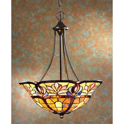 Brand new, exquisite, gorgeous tiffany style lamp is a unique, handcrafted work of art nouveau variation in the glass. Tiffany - style Ceiling Pendant Lamp, Bronze Finish ...