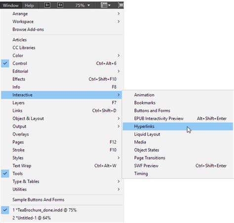 How To Create A Hyperlink In Adobe Indesign Webucator