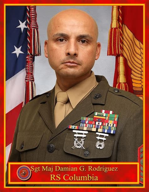 Sgt Maj Damian Rodriguez 6th Marine Corps District Leaders