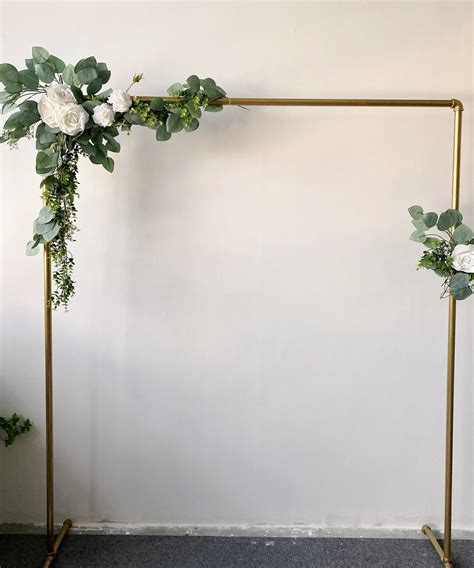 White Rose And Eucalyptus Arch Flowers Wedding Altar Flowers Etsy Canada