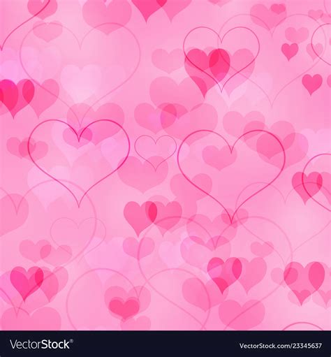 Pink Valentines Day Background With In Love Hearts