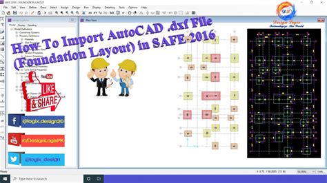 How To Import Autocad Dxf File Foundation Layout In Safe 2016 By