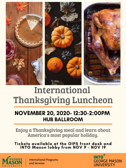 International Thanksgiving Luncheon International Programs And Services