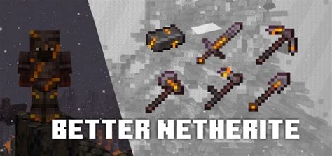 Текстур пак Better Netherite 116 Текстуры для Minecraft Pe