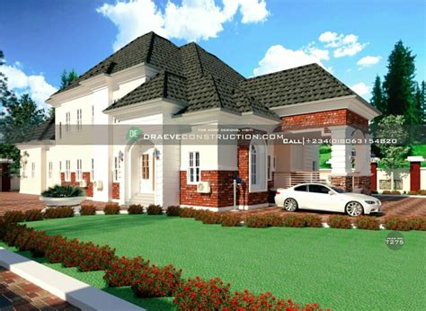5 Bedroom Luxury Bungalow With Penthouse Nigerian House Plans