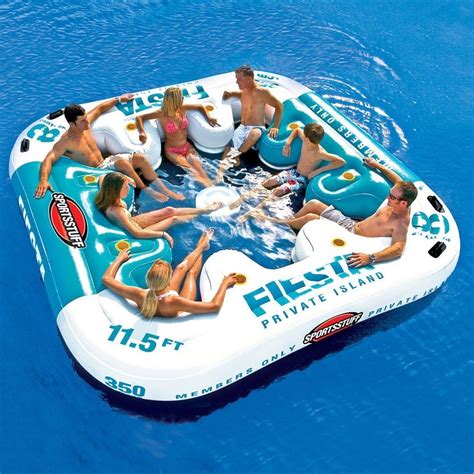 10 Person Inflatable Floating Island Renewed 12 Foot Diameter Wow World Of Watersports 13 2060