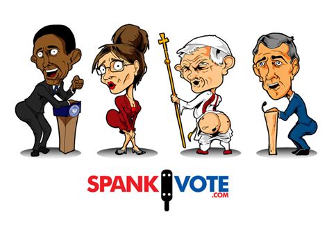 Spank Vote Character Designs Illustration By Larry West