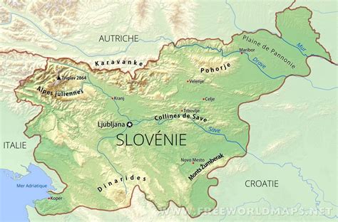 La population de slovénie est de 2007000 et la devise du pays est euro, son code est eur. Carte de Slovenie