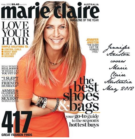 Jennifer Aniston Covers Marie Claire Australia 2012 Emily Jane Johnston