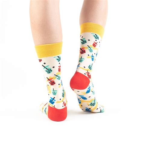 Boba Socks Crazy Socks Fun Socks Food Socks T Ideas Etsy