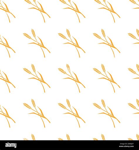 Wheat Seamless Pattern Vector Illustration Stock Vector Image And Art