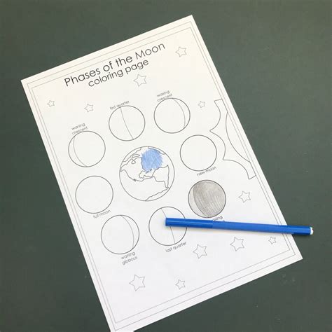 Preschool Printables Moon Phases Curriculum Etsy