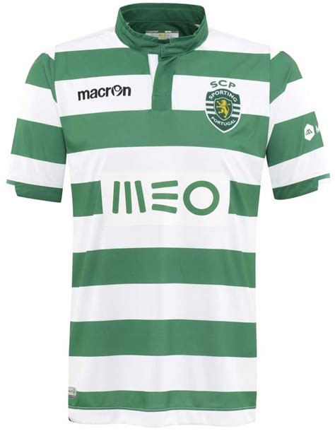 Sporting Lisbon 2014 15 Macron Home Football Shirt Football Shirt