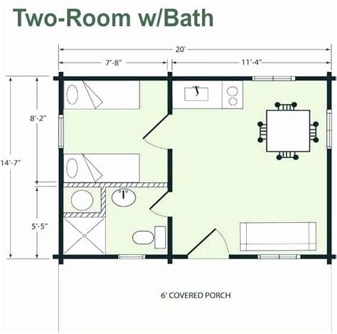 Cabin Floor Plans 20x20 Floorplansclick