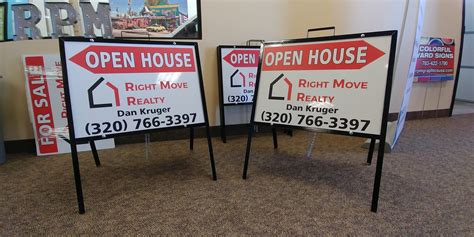 Real Estate A Frame Open House Signs Rpm Graphics
