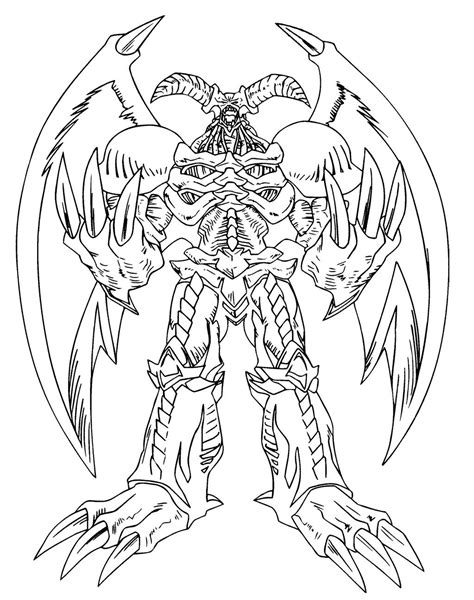 The Great Beings Of The Yu Gi Oh Coloring Page Monster Coloring Pages