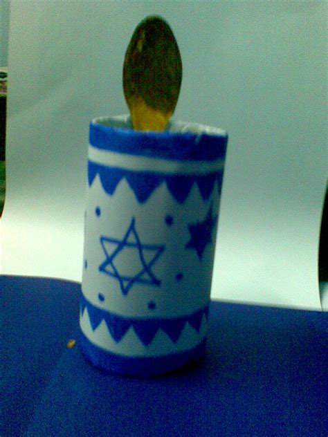 How To Make Hanukkah Decorative Candle Craft For Jewish