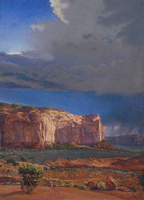 Monument Valley Storm ⋆ Paula Lawson Pastel Landscape Artist