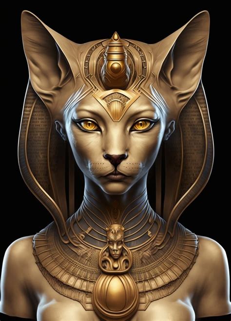 Bast The Ancient Egyptian Goddess Of Joy Fun And Love Female Beauty Fertility Hearth