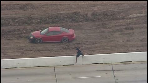 Suspect Runs Barefoot From Police After High Speed Chase In Texas