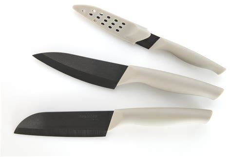 Berghoff Eclipse Ceramic Knife Set 3 Piece Modern Knife Sets By