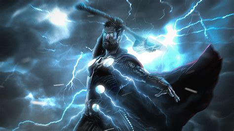Thor God Of Thunder Art Hd Superheroes 4k Wallpapers Images