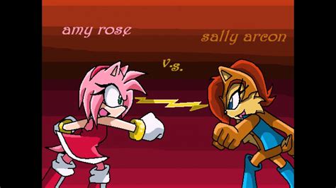 Una Pelea Epica ¡¡ Amy Rose Vs Sally Acorn ¡¡ D Youtube