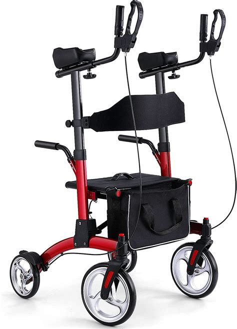 Buy Healconnex Upright Rollator Walkers For Seniors Stand Up Rolling