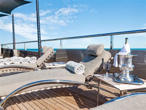 Sundeck Chaise Loungers Luxury Yacht Browser By Charterworld