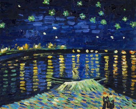 Van Gogh Starry Night Over The Rhone X Reproduction