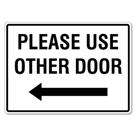 Please Use Other Door Sign Ubicaciondepersonascdmxgobmx