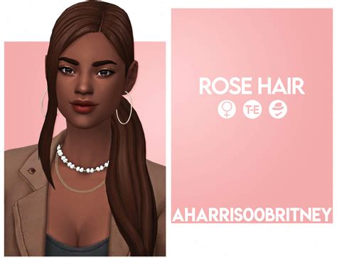 Sims 4 Rose Hair The Sims Book