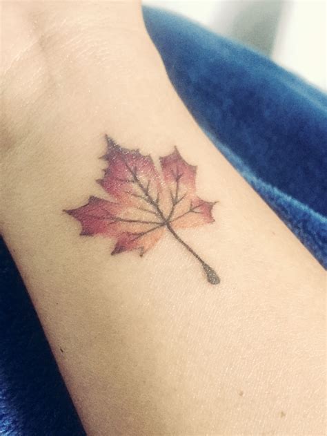 Autumn Maple Leaf Tattoo Little Tattoos Mom Tattoos Cute Tattoos