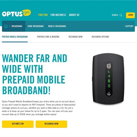 Optus Prepaid Mobile Broadband Deals 130 For 22gb 2 Year Expiry