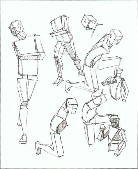 Angles Human Figure Box Drawing Lessons Ideias Para Desenho