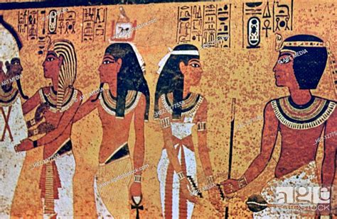Wall Paintings In The Tomb Of Tutankhamun Valley Of The Kings Luxor